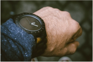 a wooden watch